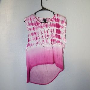 Rule 21 Tie Dye Skull Embroidery Cut out